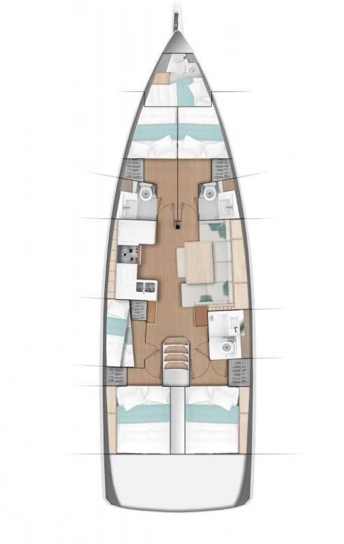 Noleggio barche Jeanneau Sun Odyssey 490 a Sukošan su Samboat