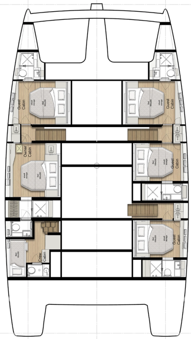 Noleggio Catamarano Sunreef con patente nautica