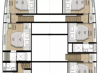 Noleggio Catamarano Sunreef con patente nautica