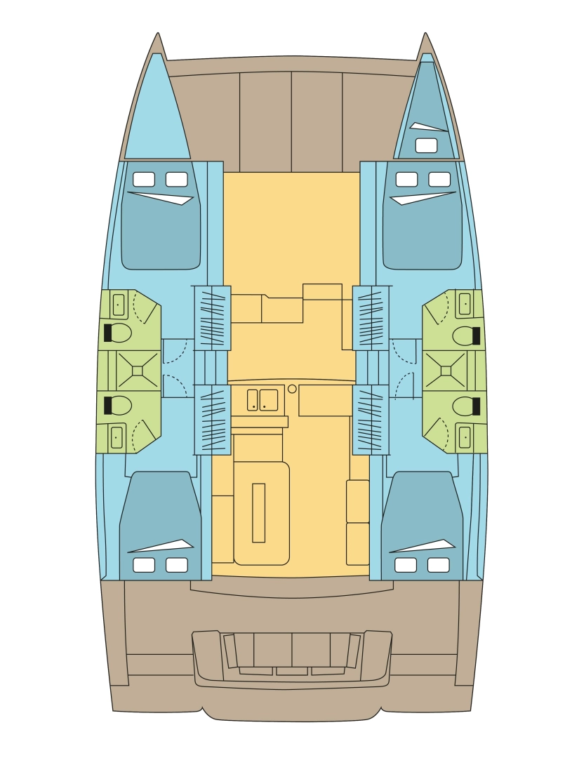 Noleggio Catamarano con o senza skipper Bali a Parham Town