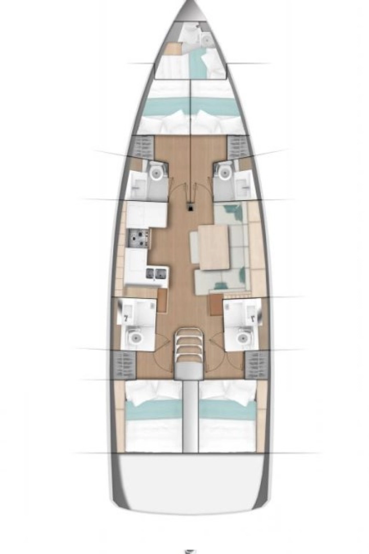 Jeanneau Sun Odyssey 490 da affittare a  Castelli