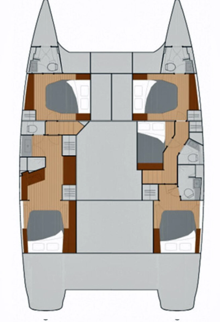 Noleggio Catamarano Fountaine Pajot con patente nautica
