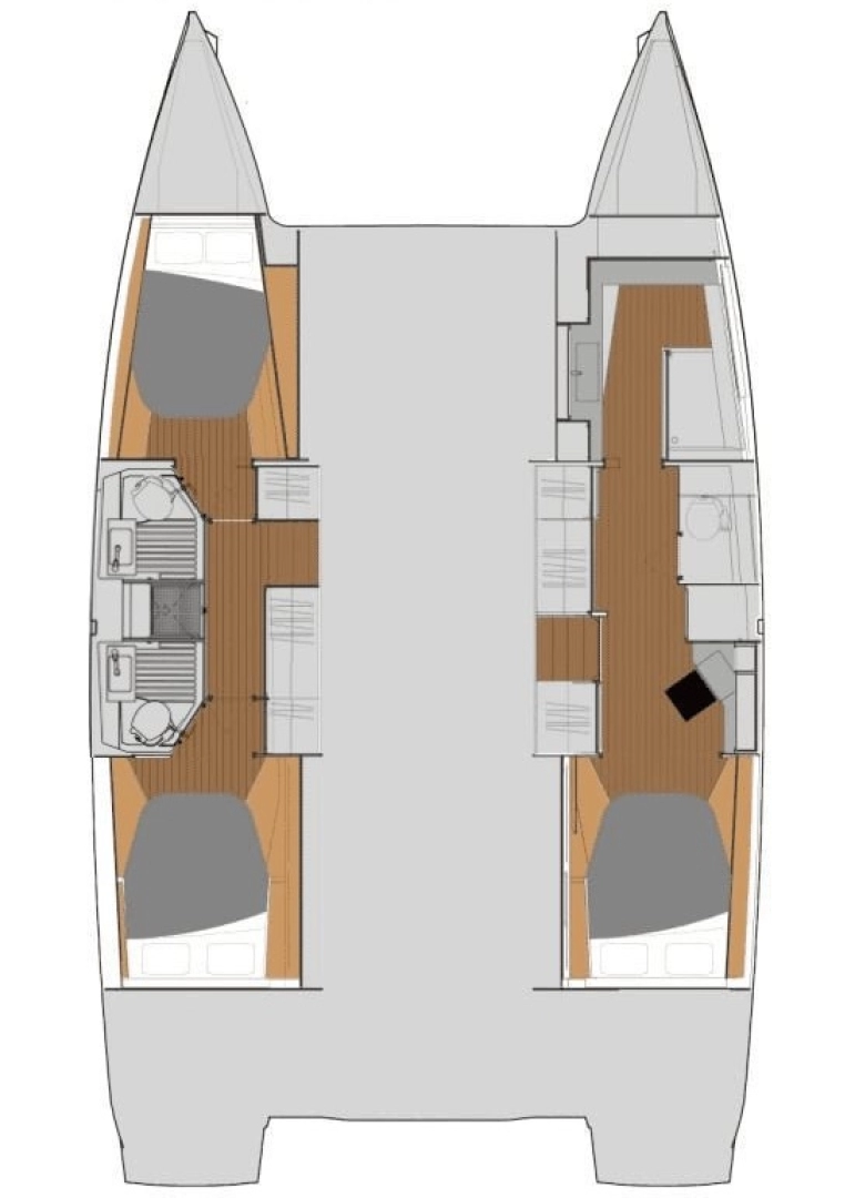 Noleggio Catamarano Fountaine Pajot con patente nautica