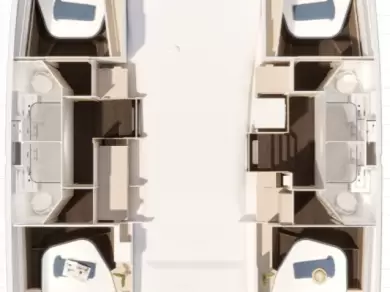 Noleggio barche Nassau economico Fountaine Pajot FP 44 Quatuor - 4 + 2 cab.