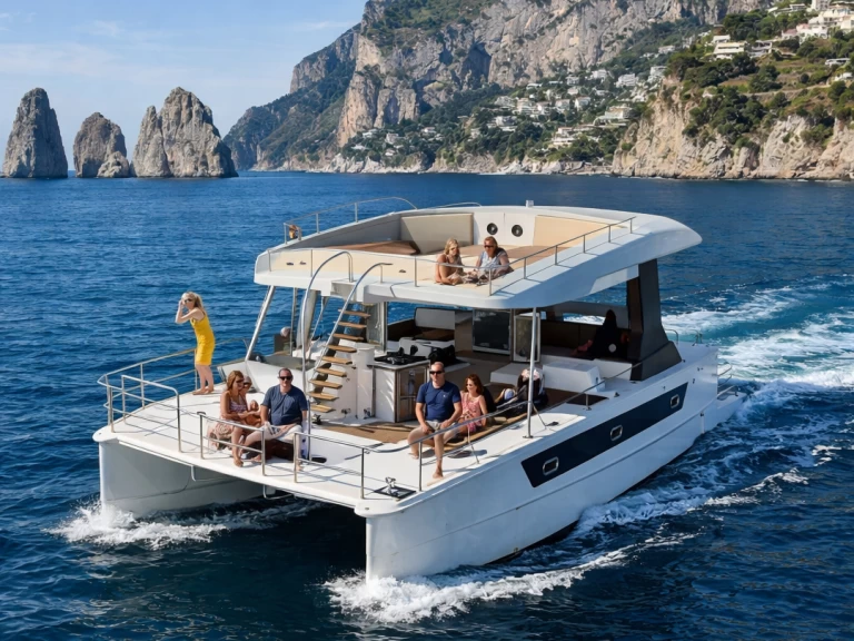 Noleggio Barca a motore a Sorrento – CAT SB380 Terrace Master