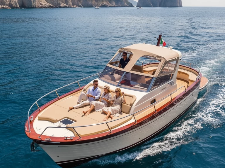 Noleggio Barca a motore a Sorrento – Gozzo Jeranto 8 Open