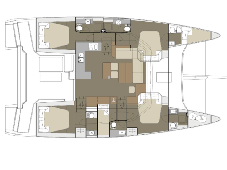 Noleggio barche Dufour Dufour Catamarans 48 Sail a Lefkáda su Samboat
