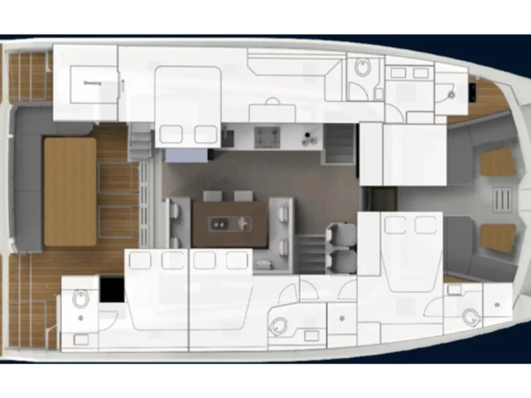 Noleggio barche Álimos economico Aventura 50 - 4 + 1 cab.
