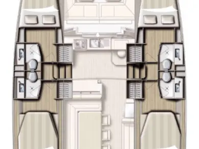 Noleggio Catamarano con o senza skipper Bali a Lefkáda