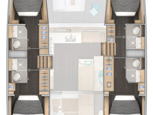 Noleggio Catamarano Lagoon con patente nautica