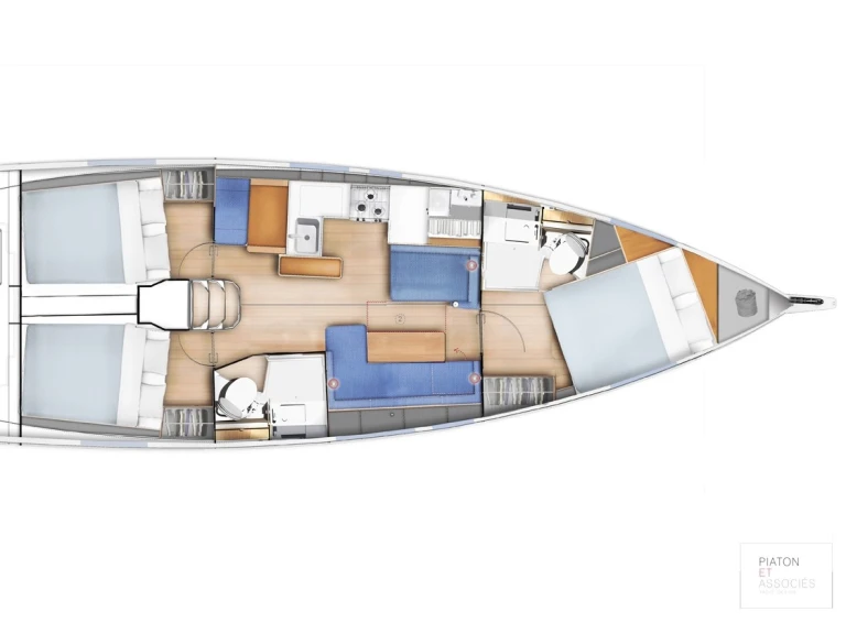 Jeanneau Sun Odyssey 410 da affittare a  Lefkáda