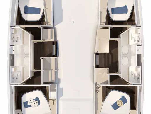 Noleggio barche Fountaine Pajot Fountaine Pajot FP 41 Quatuor 4 a Trogir su Samboat