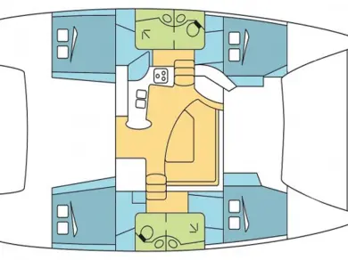 Noleggio Catamarano a Trogir – Fountaine Pajot Lipari 41