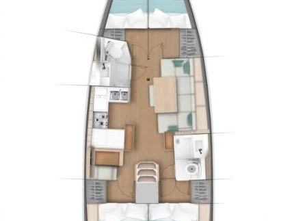 Jeanneau Sun Odyssey 440 da affittare a  Castelli