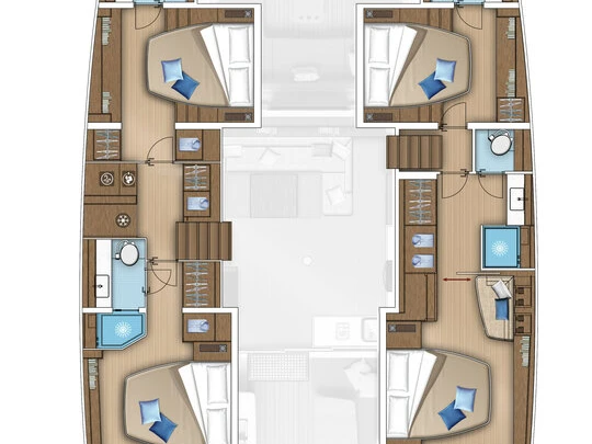 Noleggio barche Lagoon Lagoon 55 a Gouviá su Samboat