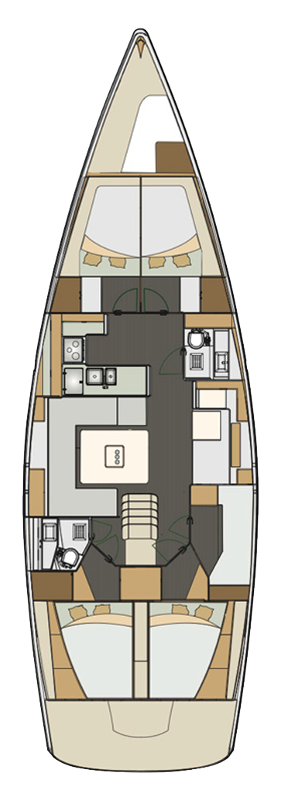 Noleggio Barca a vela a Punat – Elan Impression 50