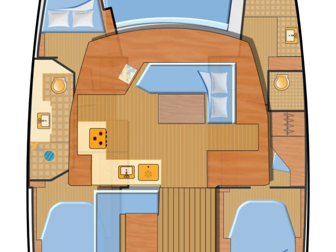 Noleggio Catamarano Fountaine Pajot con patente nautica