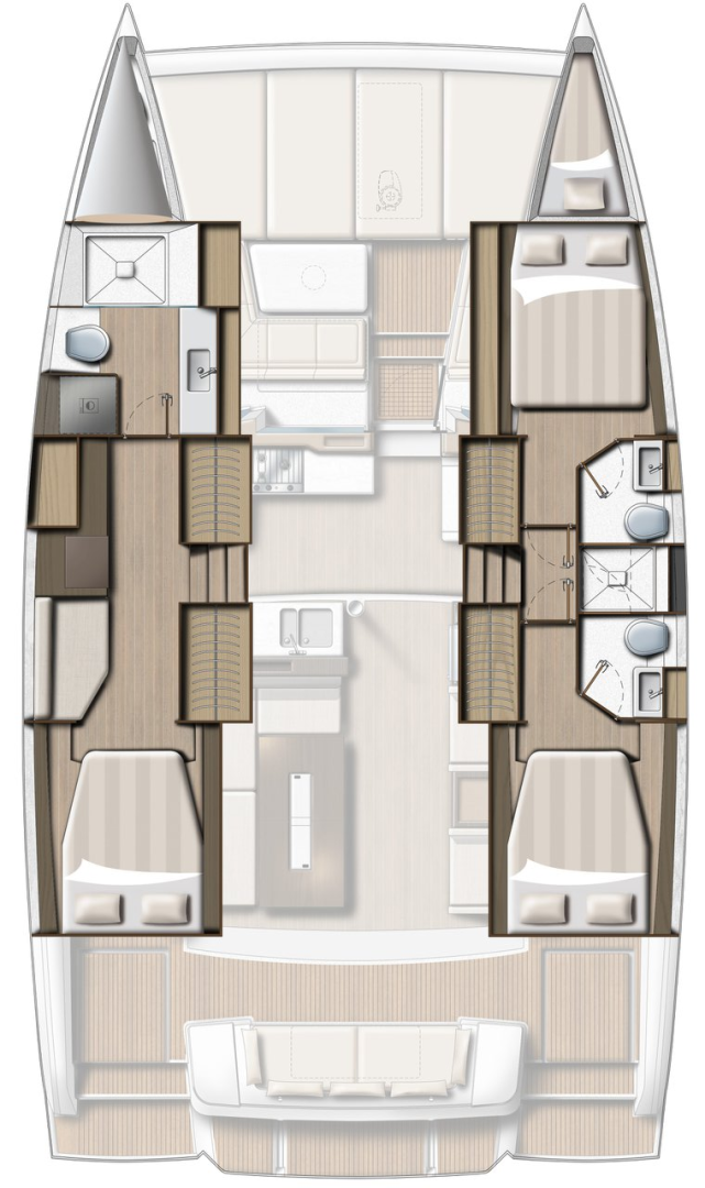 Noleggio Catamarano a Sveti Filip i Jakov – Bali Bali 4.2
