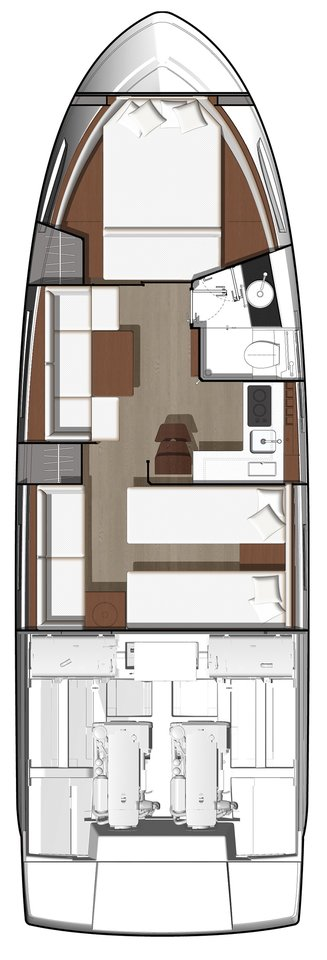 Noleggio Barca a motore Jeanneau con patente nautica