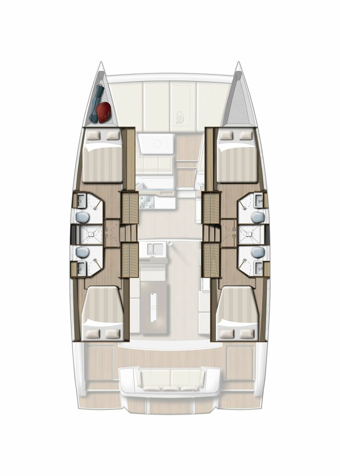 Noleggio Catamarano a Plataniás – Bali Bali 4.2