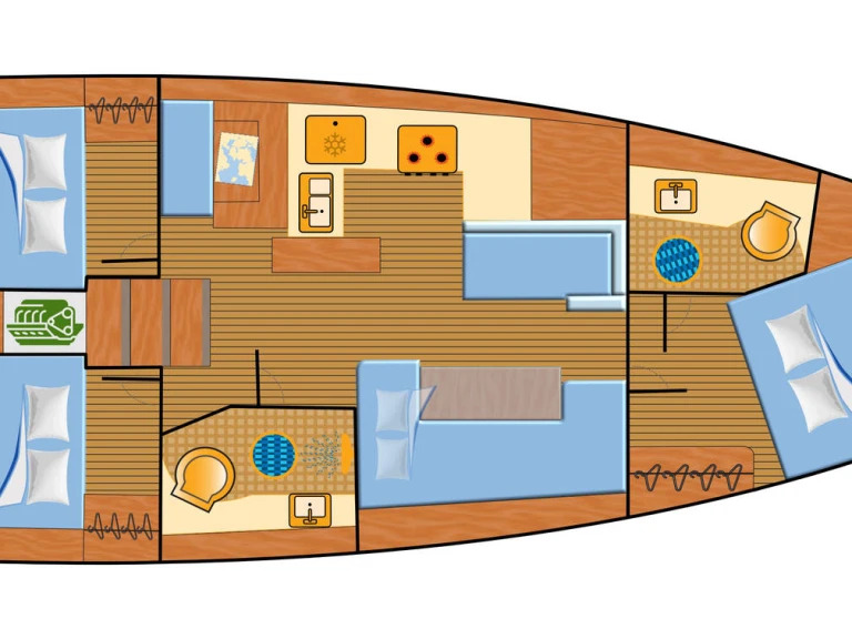 Noleggio Barca a vela Jeanneau con patente nautica