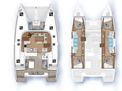 Noleggio barche Lagoon Lagoon 46 a Trogir su Samboat