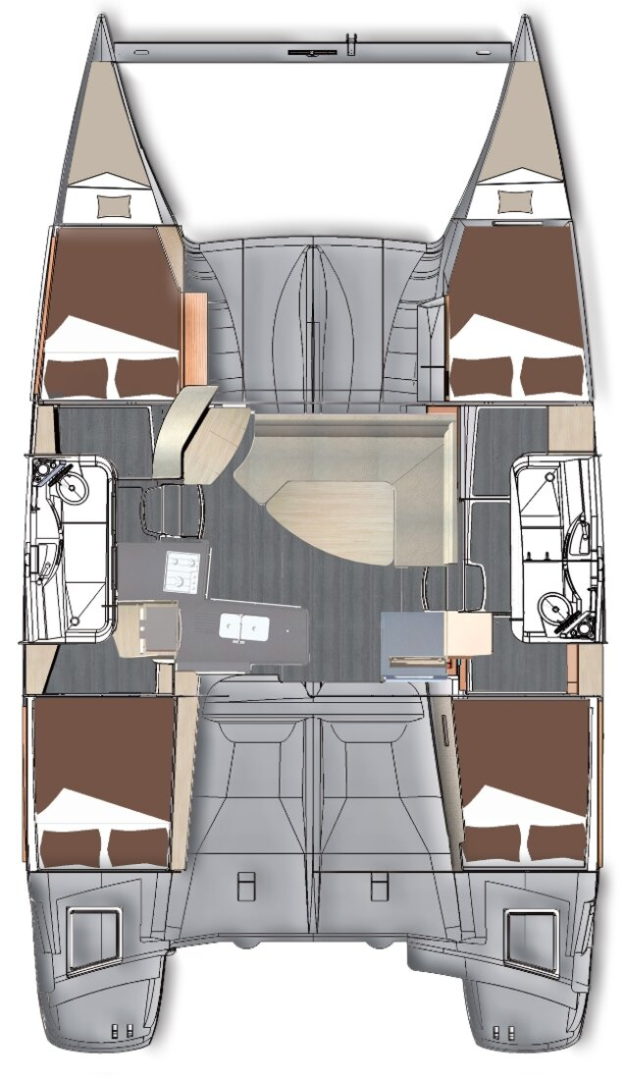 Noleggio Catamarano con o senza skipper Fountaine Pajot a Kaş