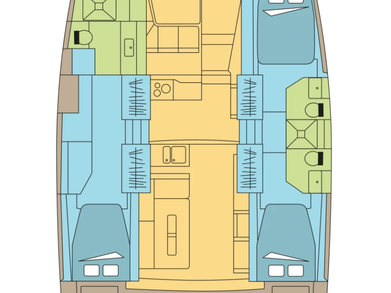 Noleggio Catamarano Bali con patente nautica