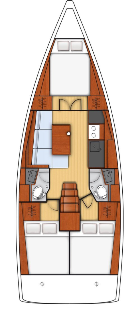 Noleggio Barca a vela Bénéteau con patente nautica