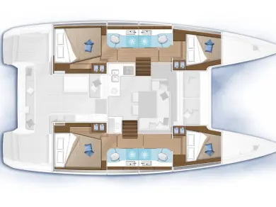 Noleggio barche Lagoon Lagoon 40 a Castelli su Samboat