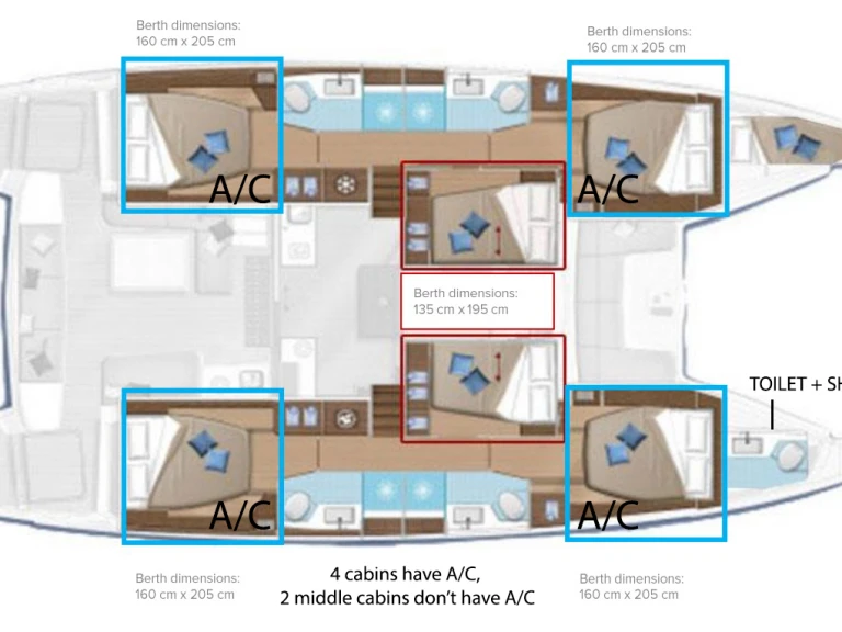 Noleggio Catamarano con o senza skipper Lagoon a Castelli