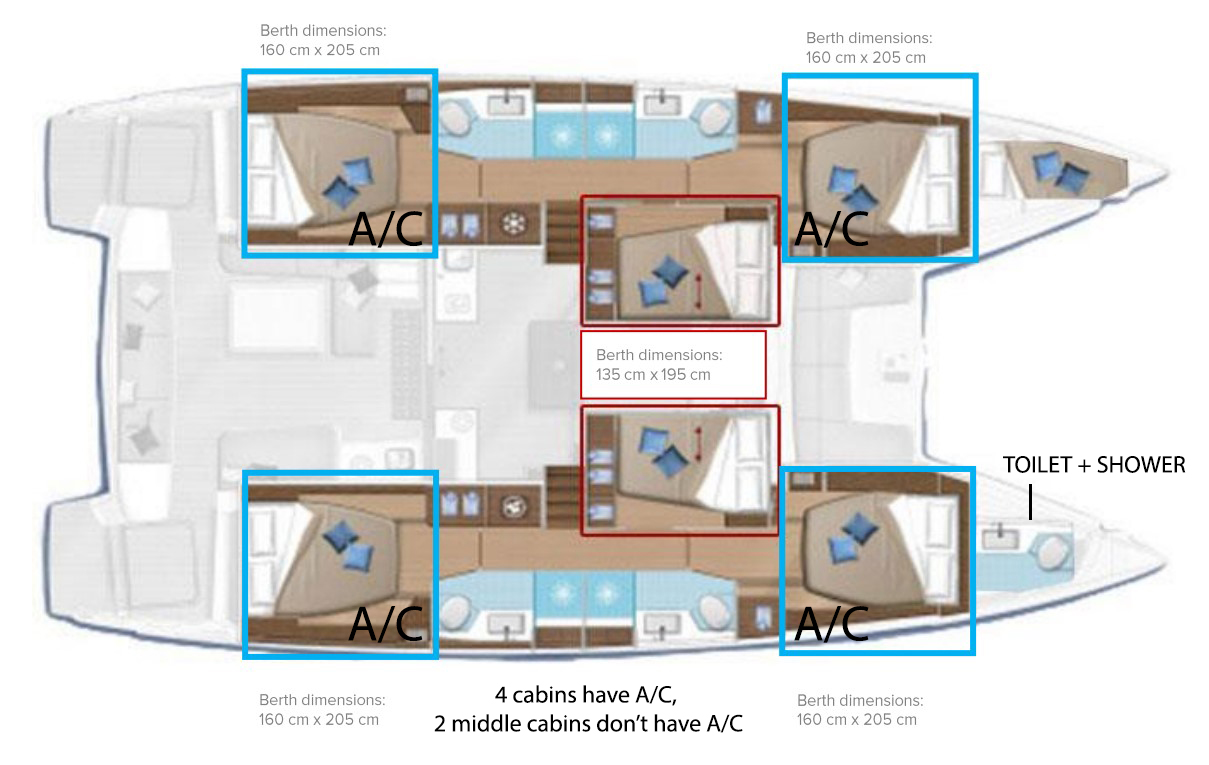 Noleggio Catamarano con o senza skipper Lagoon a Castelli