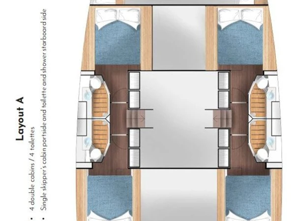 Noleggio Catamarano a Primošten – Cervetti Yachts Cervetti 44 - 4 + 1 cab.