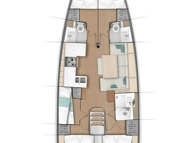 Noleggio Barca a vela Jeanneau con patente nautica