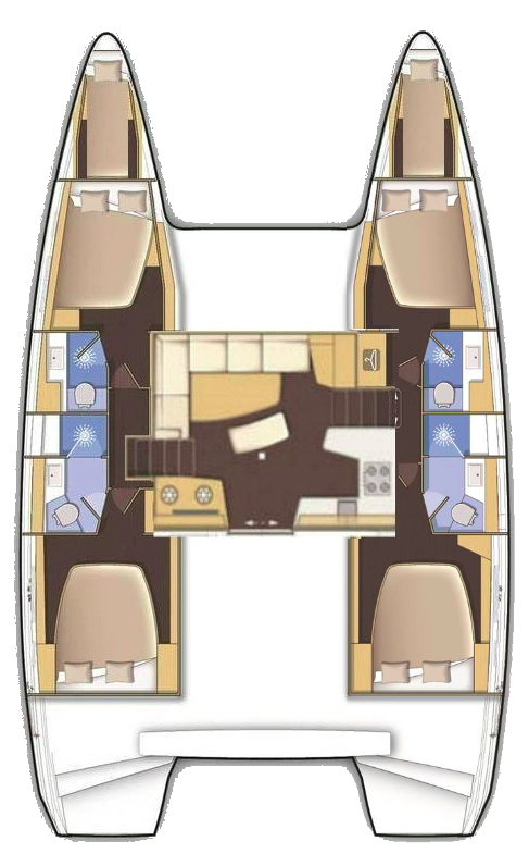 Noleggio barche Néa Péramos economico Lagoon 42