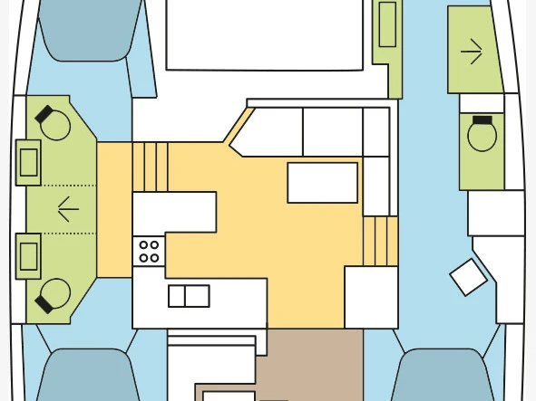 Noleggio Catamarano Fountaine Pajot con patente nautica