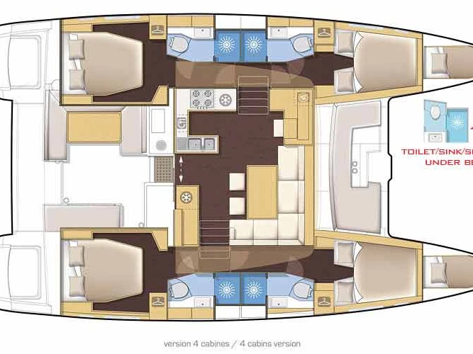 Noleggio Catamarano con o senza skipper Lagoon a Parham Town