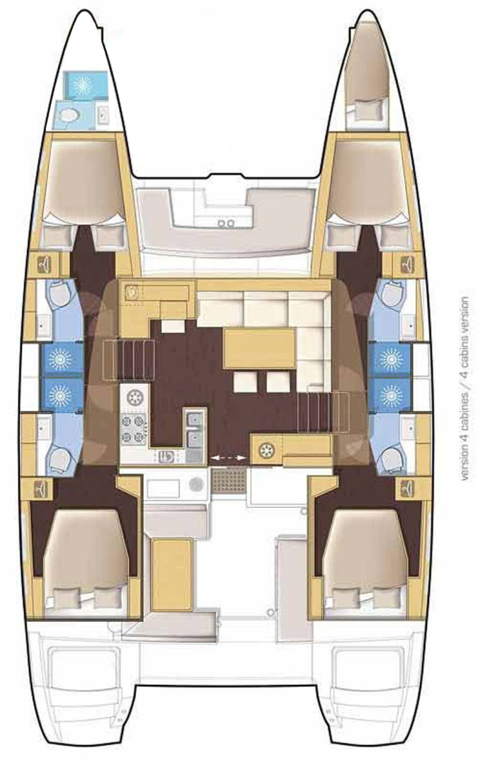 Noleggio a Capo d'Orlando – Lagoon Lagoon 46 su SamBoat