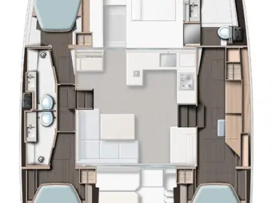 Noleggio barche Leopard Catamarans / Robertson & Caine Leopard 42 - 3 cab. a Saint-Raphaël su Samboat