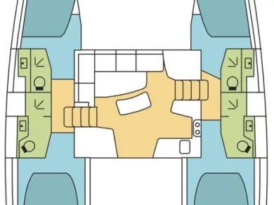 Lagoon Lagoon 42 da affittare a  Bas du Fort