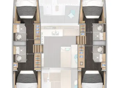 Noleggio Catamarano Lagoon con patente nautica