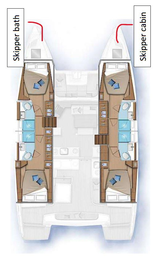 Noleggio Catamarano Lagoon con patente nautica