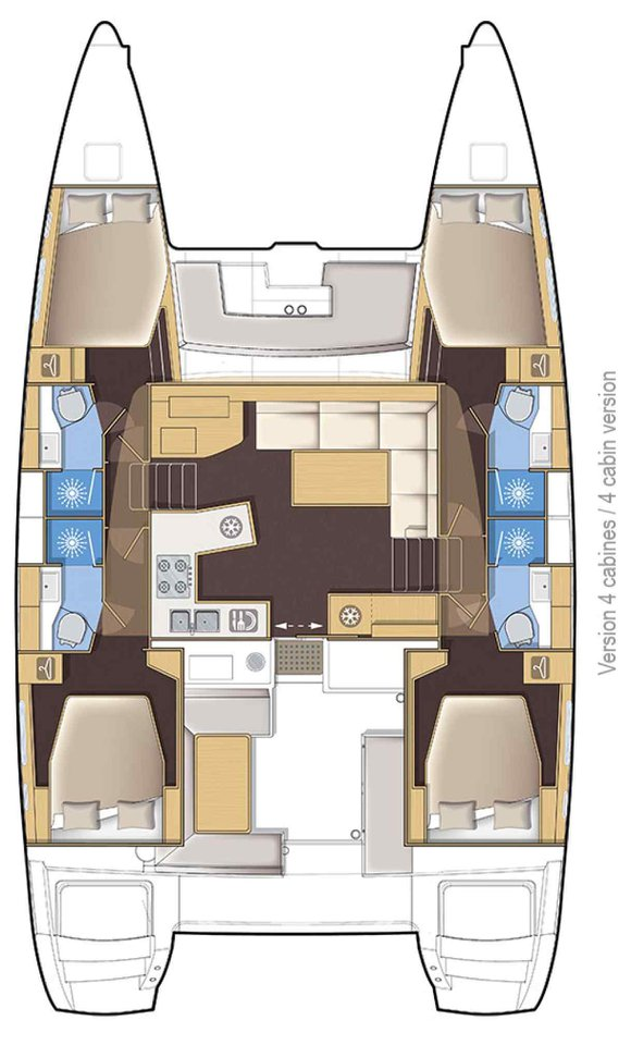 Noleggio Catamarano a Palma de Maiorca – Lagoon Lagoon 450 Sport Top