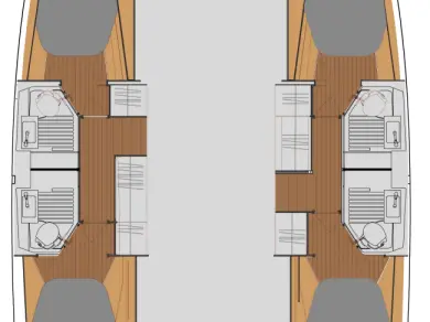Noleggio Catamarano Fountaine Pajot con patente nautica
