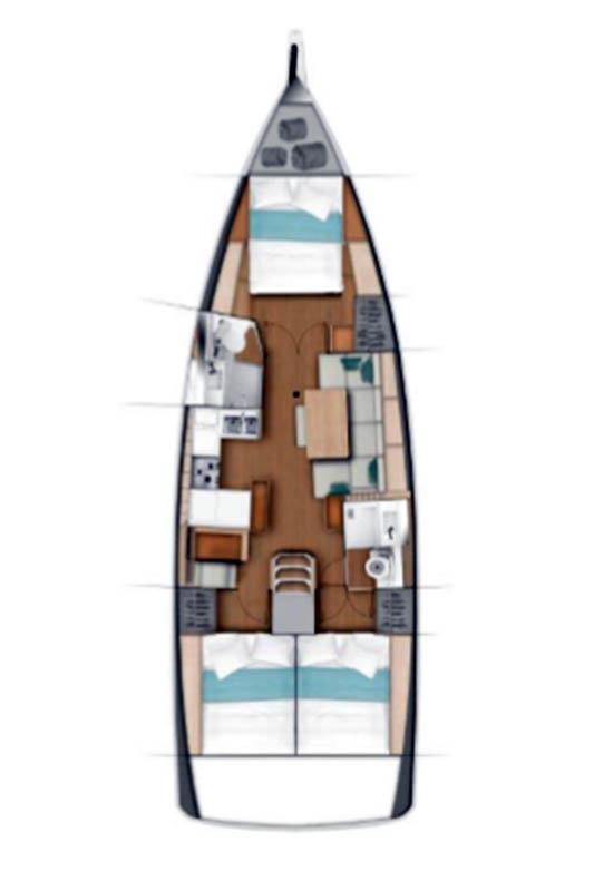 Jeanneau Sun Odyssey 440 da affittare a  Komolac