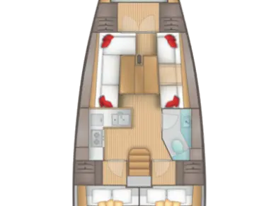 Noleggio Barca a vela Salona con patente nautica