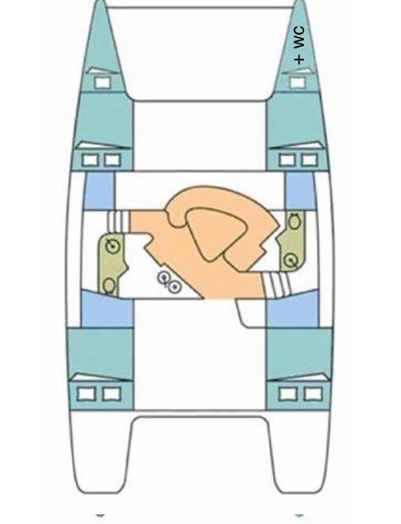 Noleggio Catamarano Fountaine Pajot con patente nautica