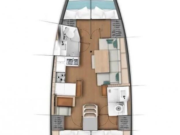 Noleggio barche Jeanneau Sun Odyssey 440 a Lávrio su Samboat