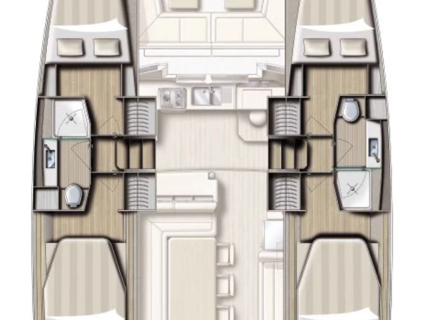 Noleggio Catamarano a Lefkáda – Bali Bali 4.2