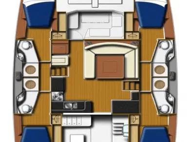 Noleggio barche Leopard Catamarans / Robertson & Caine Leopard 48 - 4 + 1 cab. a Lefkáda su Samboat